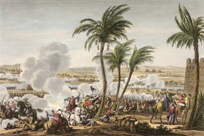 The Battle of the Pyramids, 3 Thermidor, Year 6 (21 July 1798) engraved by Louis Francois Couche by Jacques Francois Joseph Swebach
